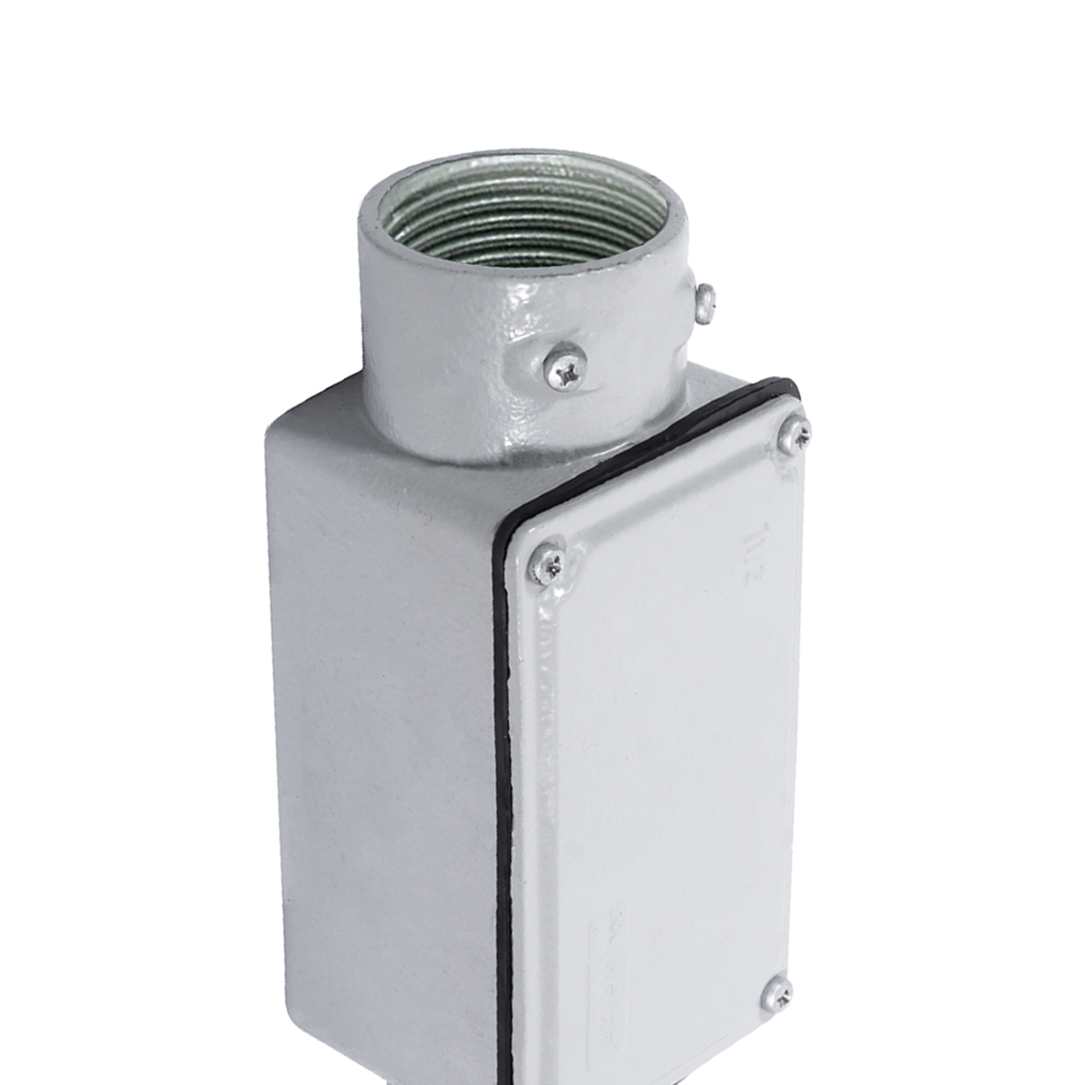 Condulete Alumínio Fixo Tipo C 1.1/2 Polegadas Com Rosca NPT Com Tampa Com Vedação Ip54 - Wetzel