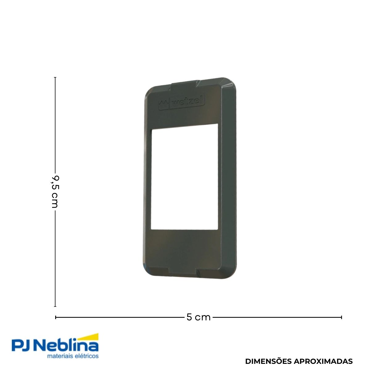 Tampa Condulete 3 Postos Pvc 1/2-3/4 Cinza S/Vedação - Wetzel