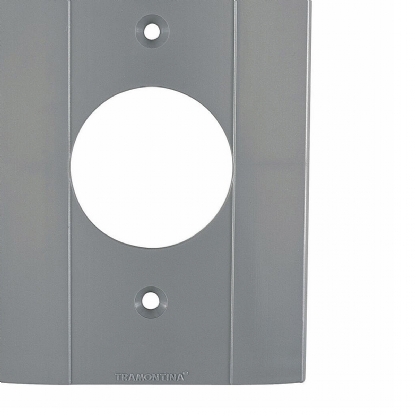 Tampa Pvc Pressão Para Conduletes Reto Redonda Sem Vedação Sem Acessórios - Tramontina