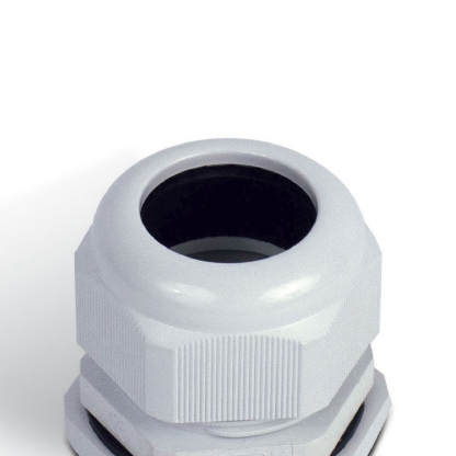 Prensa Cabo Nylon Métrica M12X1,5mm Cinza Com Contra Porca Ip67 Curta - Steck