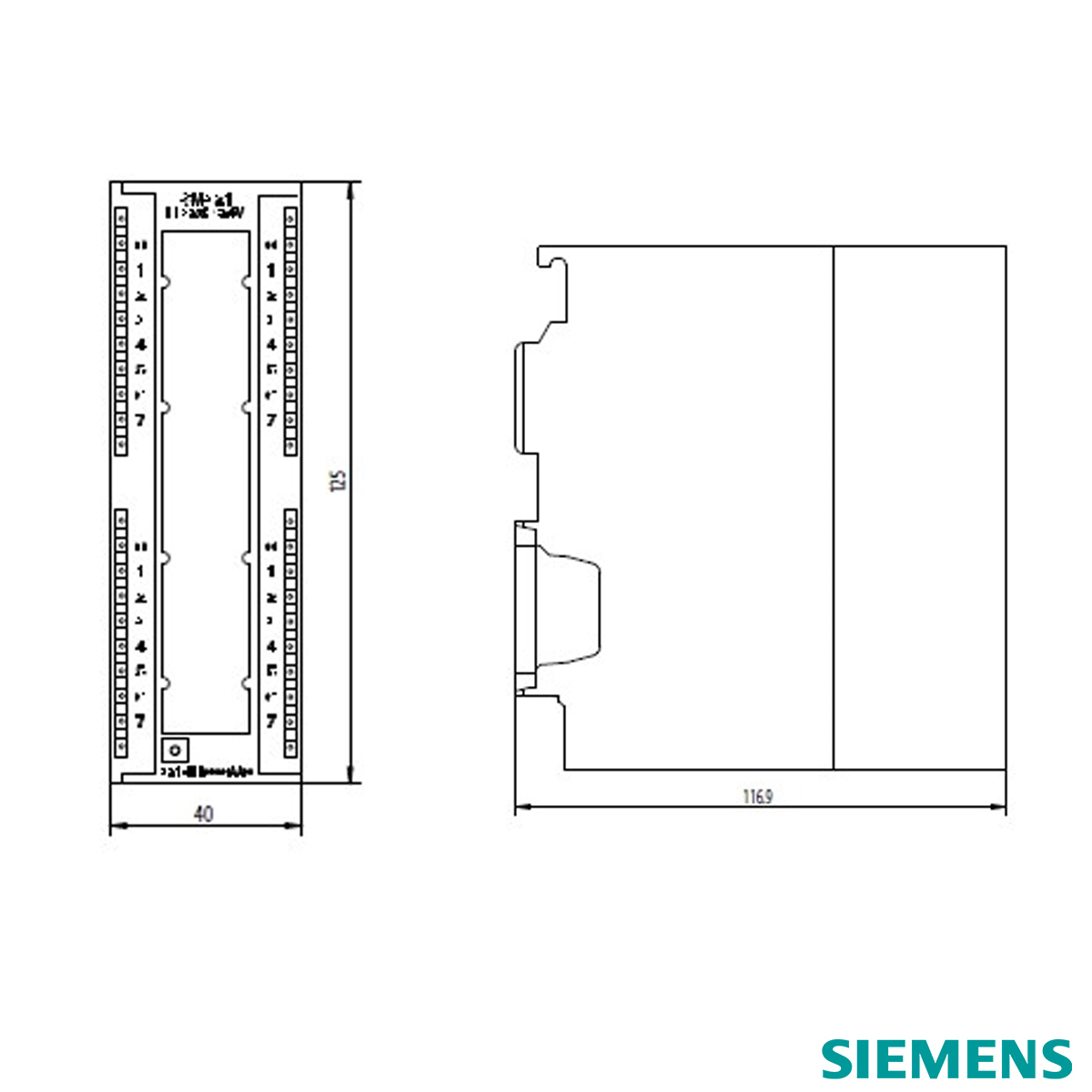 Modulo Expansão Clp Entrada Digital 32Ed Sm 321 Simatic S7-300 6ES73211BL000AA0 Siemens