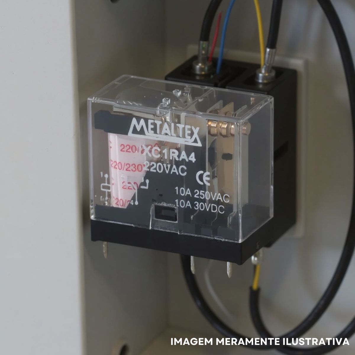 Relé Industrial Mini 10A 220V 2Rev (Dpdt) - Metaltex