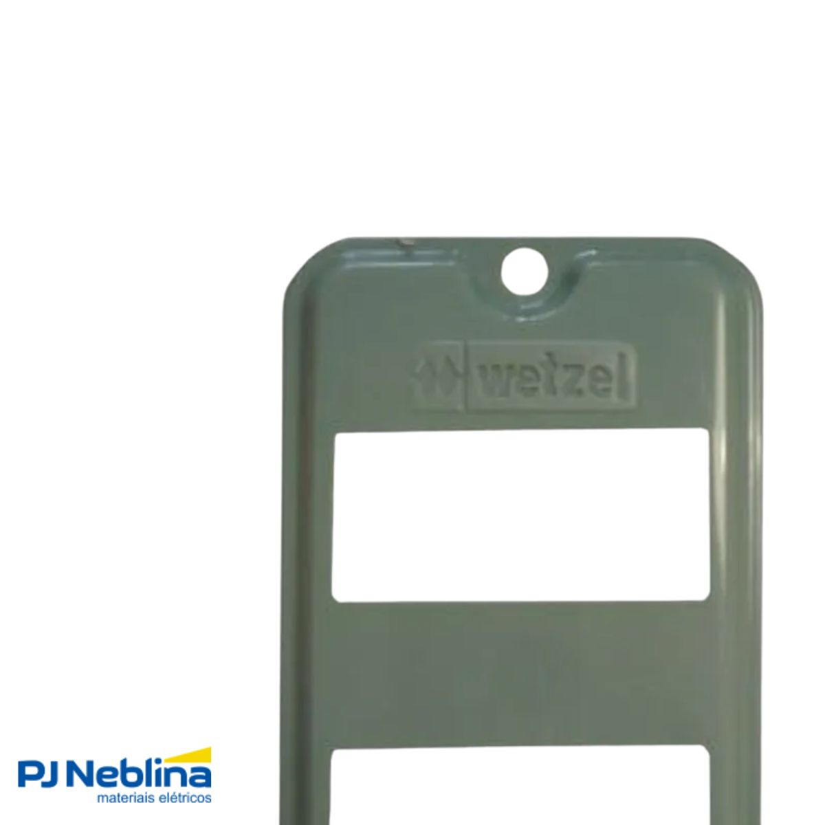 Tampa Condulete 2 Postos Distanciados Pvc 1/2-3/4 Cinza S/Vedação - Wetzel