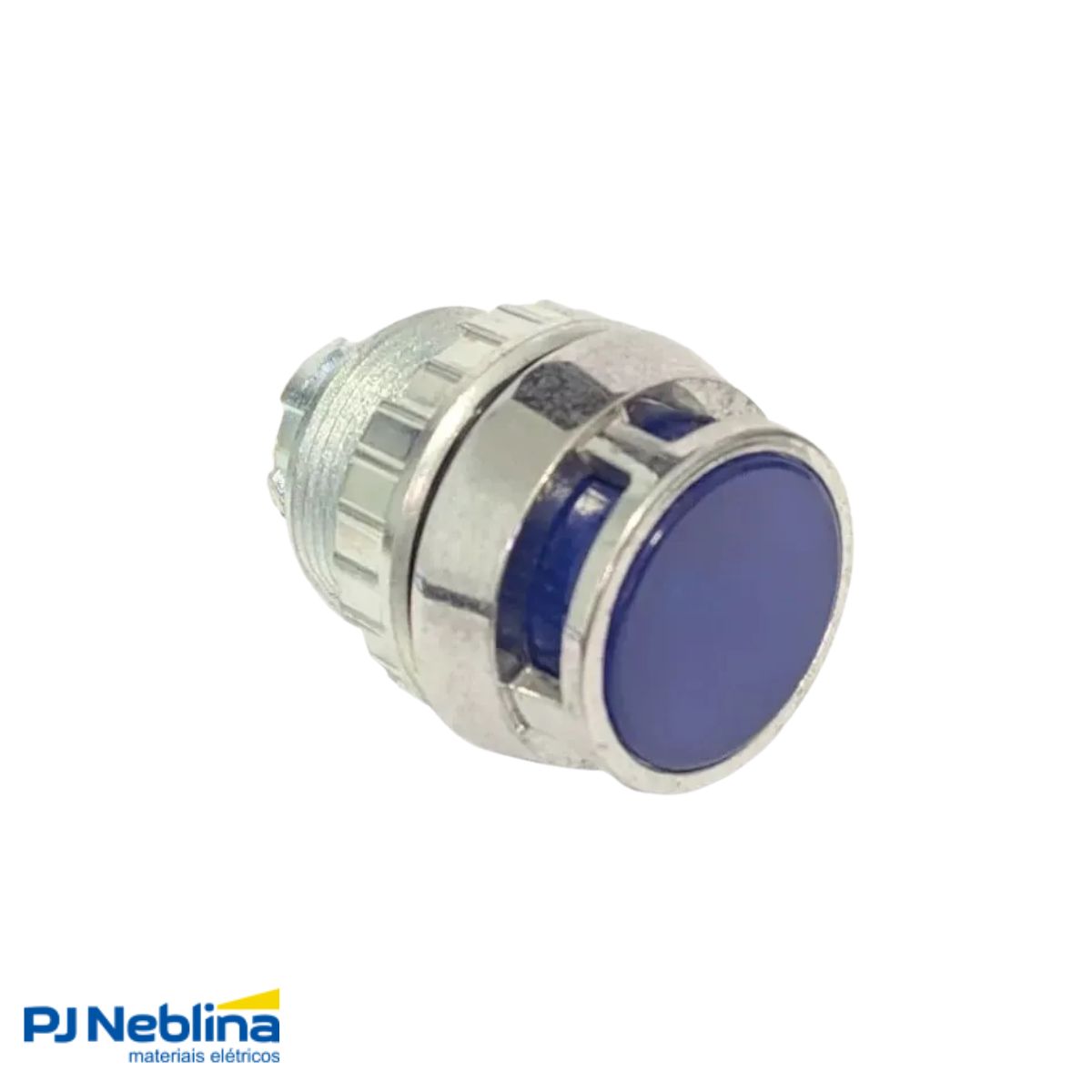 Botão Comando Pulsador Saliente Iluminado Redondo 30 mm Metálico Azul - Ace Schmersal