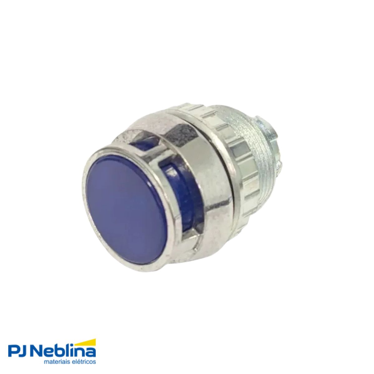 Botão Comando Pulsador Saliente Iluminado Redondo 30 mm Metálico Azul - Ace Schmersal