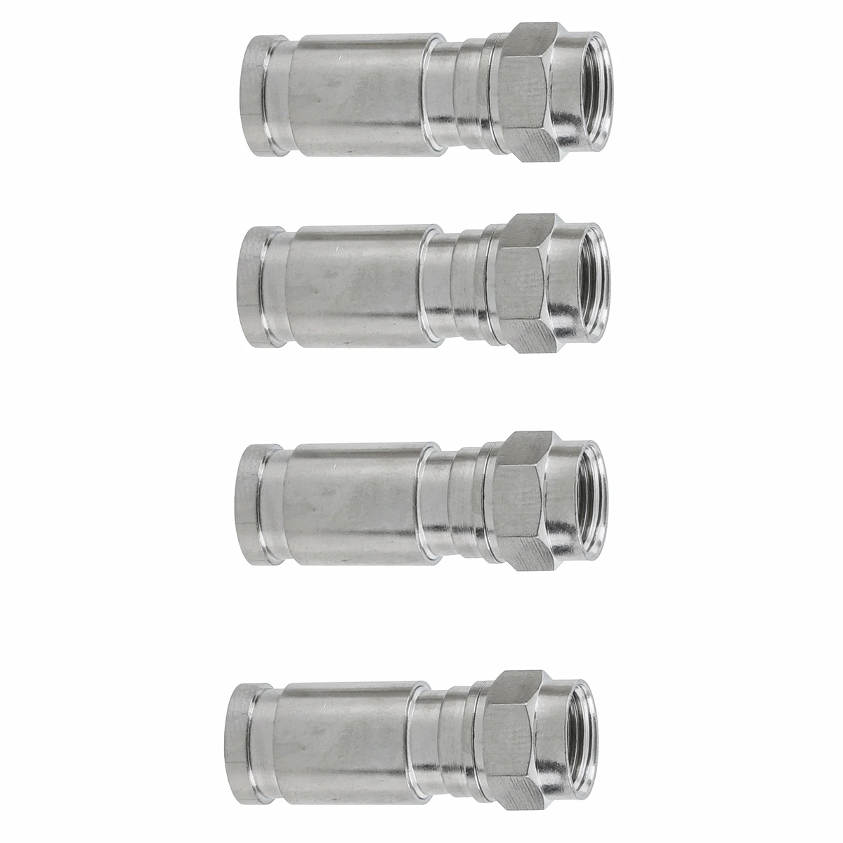 Conector Antena Fêmea Rg06 Com 4 Unidade Com Anel - Mavel