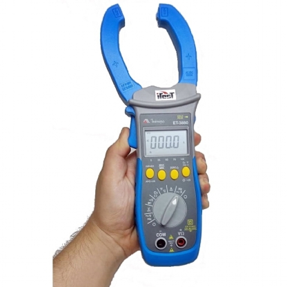 Alicate Amperímetro Et-3880 True RMS Categoria IV Azul - Minipa