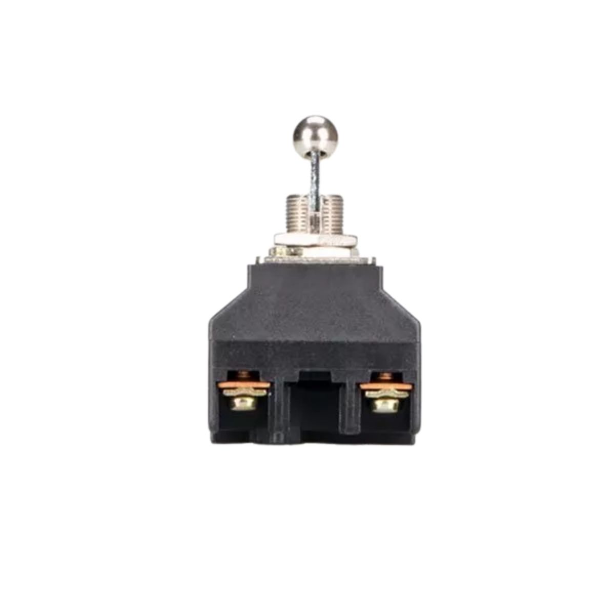 Chave Interruptor Alavanca Metálica Bipolar Liga/Desliga 20A 120V Cromada Standard Terminal Parafuso - Margirius