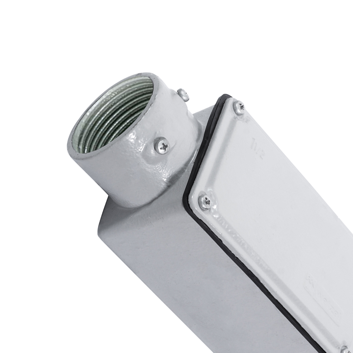 Condulete Alumínio Fixo Tipo E 1 Polegada Com Rosca NPT Com Tampa Com Vedação Ip54 - Wetzel