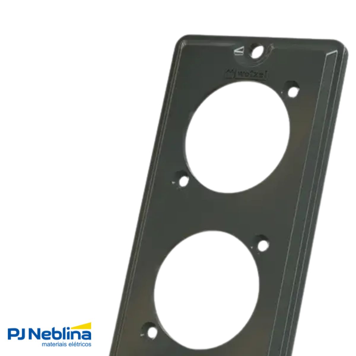 Tampa Condulete 2 Tom Redonda Pvc 1Pol Cinza S/Vedação - Wetzel