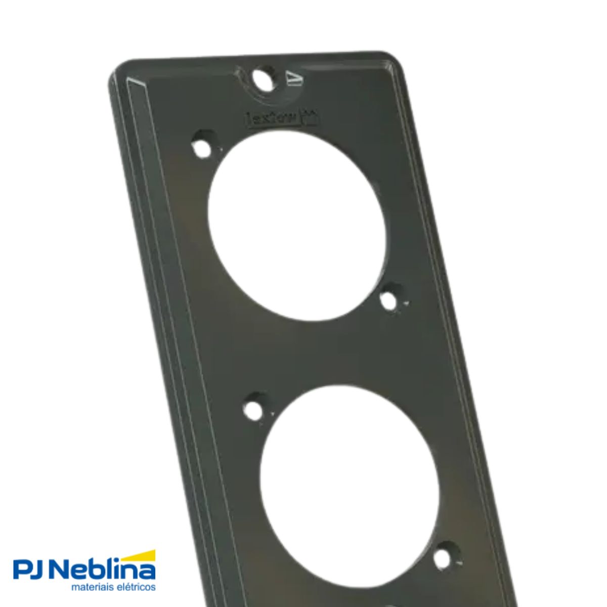 Tampa Condulete 2 Tom Redonda Pvc 1Pol Cinza S/Vedação - Wetzel
