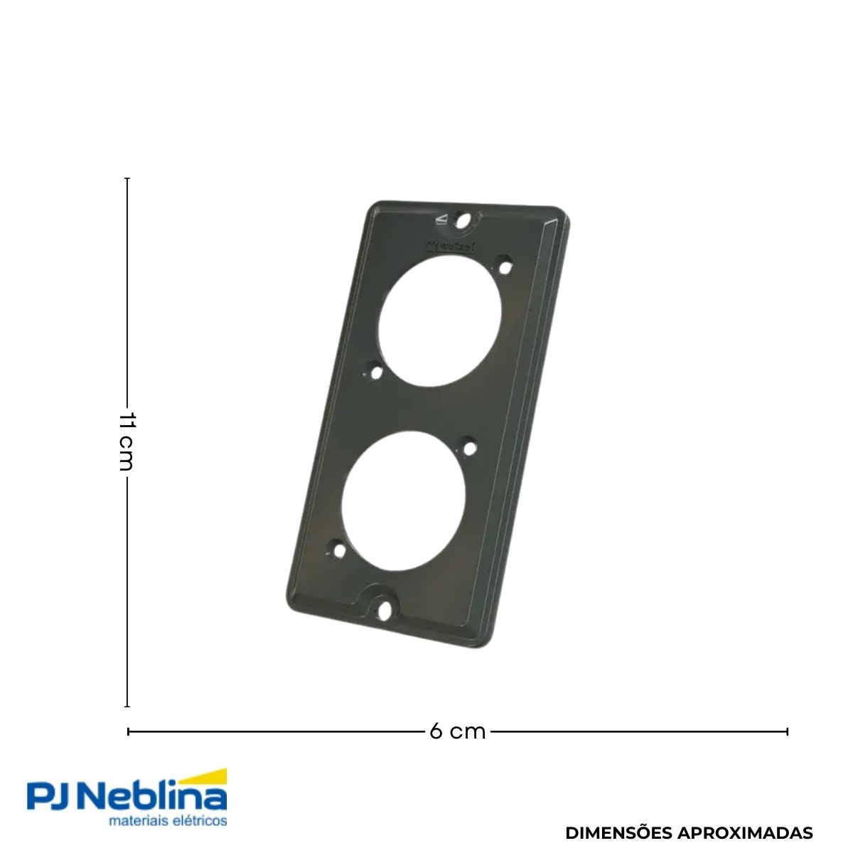 Tampa Condulete 2 Tom Redonda Pvc 1Pol Cinza S/Vedação - Wetzel