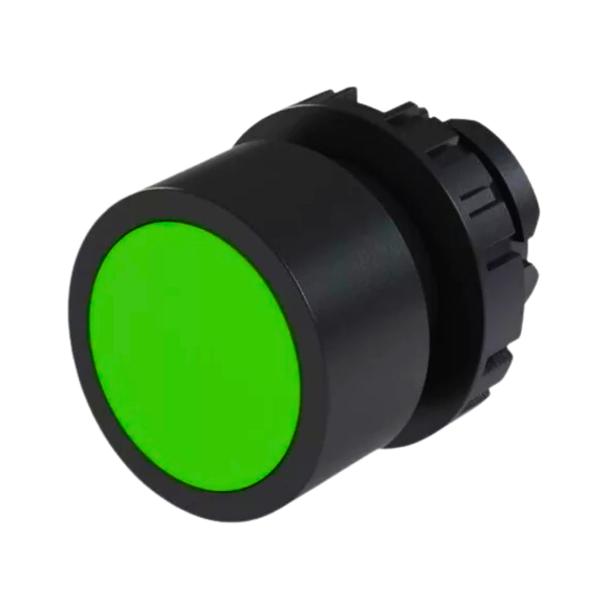 Botão Comando Pulsador Faceado Iluminado Redondo 22Mm Plástico Verde Weg