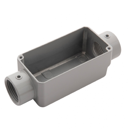 Condulete Alumínio Fixo Tipo C 3/4 Polegadas Sem Rosca Sem Pintura Sem Tampa Sem Vedação - Daisa