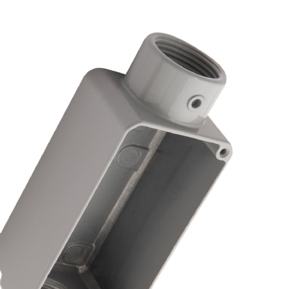 Condulete Alumínio Fixo Tipo C 3/4 Polegadas Sem Rosca Sem Pintura Sem Tampa Sem Vedação - Daisa