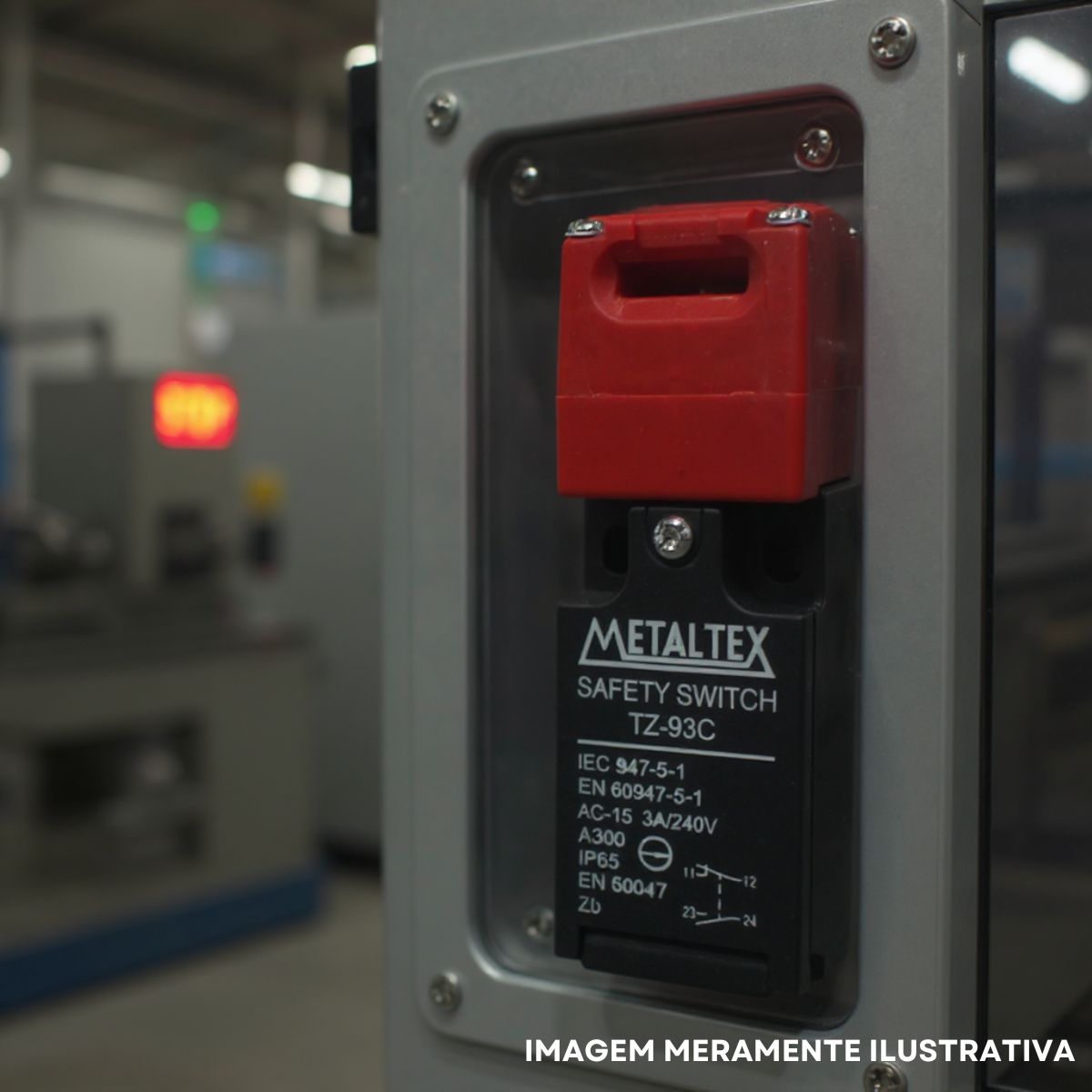 Chave Segurança Fim De Curso Plástico 3A 1Na+1Nf Ip65 - Metaltex