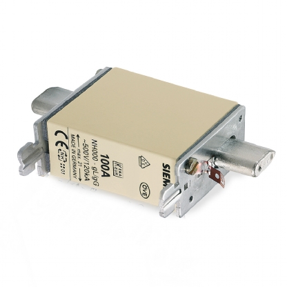 Fusível Nh Retardado T-000 100A 500Vca 120Ka 3NA3830 - Siemens