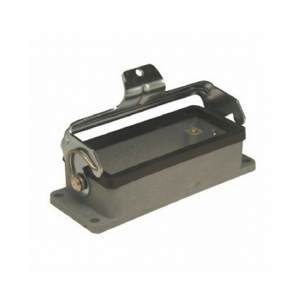 Carcaça Base Baixa Saída Inferior 1 Trava 16 Polos Termoplástico Para Tomada Múltipla - Steck