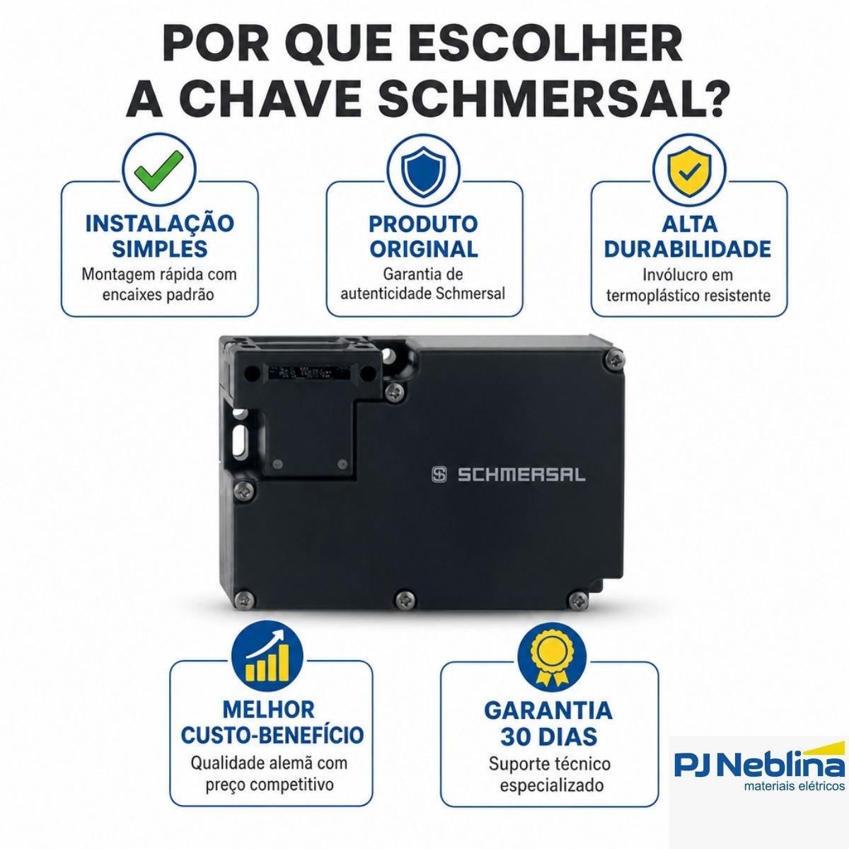 Chave Segurança Intertravamento Plástico 4A 2Na+4Nf Ip67 - Ace Schmersal