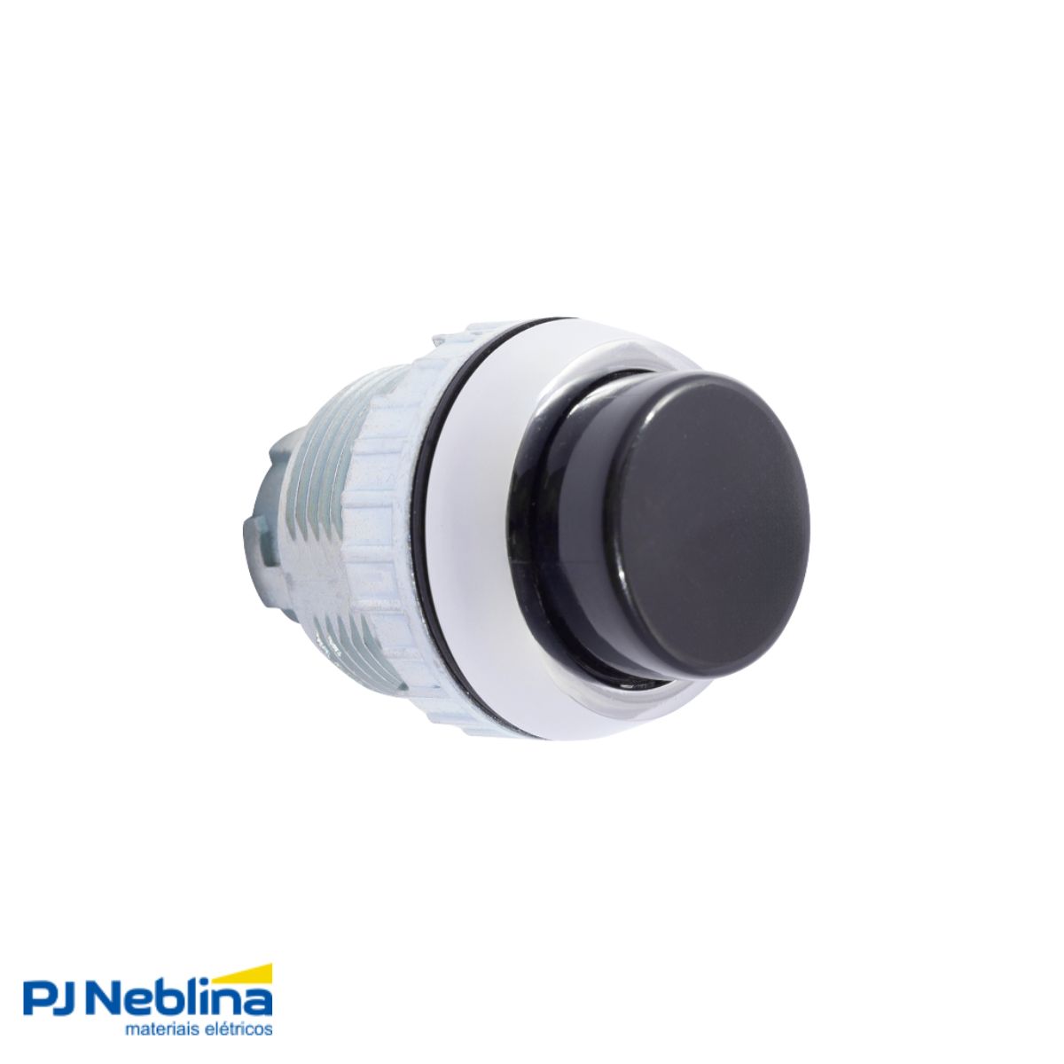 Botão Comando Pulsador Saliente Redondo 30 mm Metálico Preto - Ace Schmersal