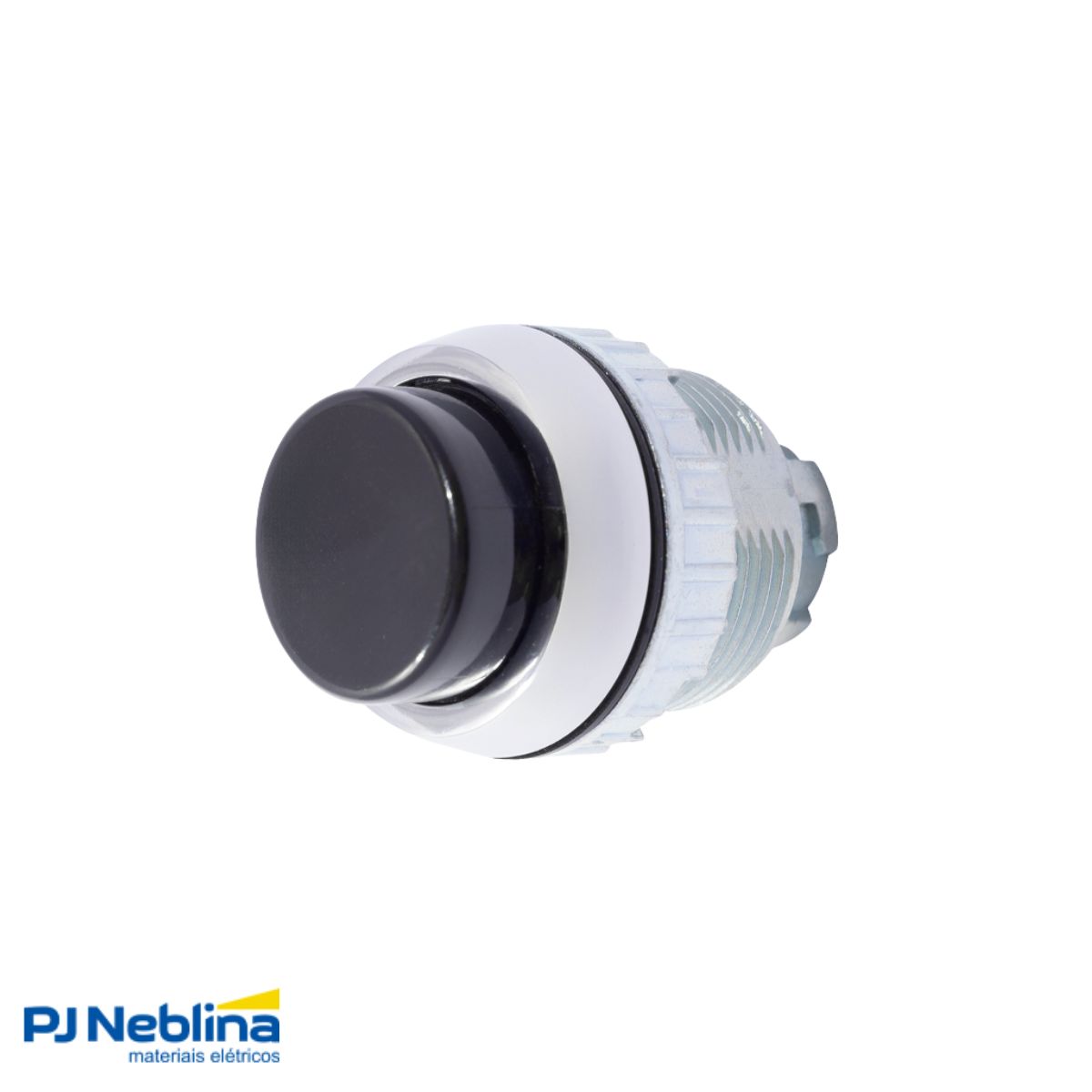 Botão Comando Pulsador Saliente Redondo 30 mm Metálico Preto - Ace Schmersal