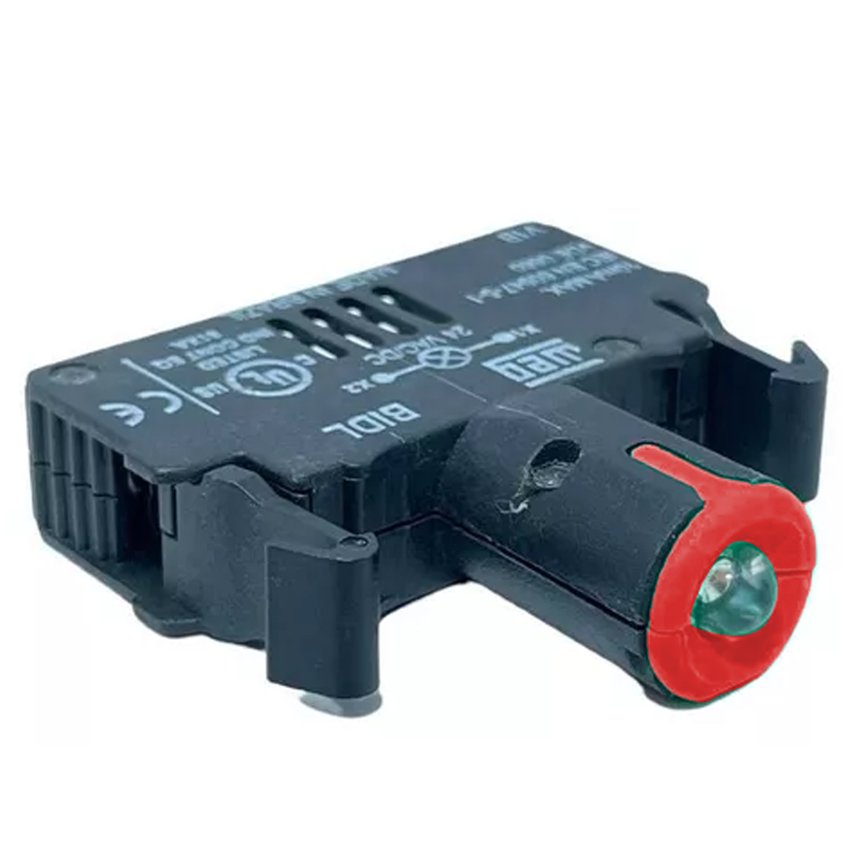 Bloco Contato Iluminado Led Para Botão/Sinaleiro 220-240V Vermelho Weg