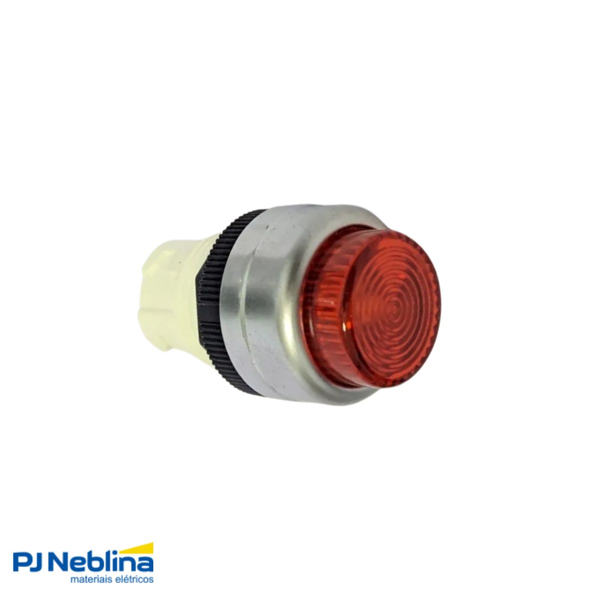 Botão Comando Pulsador Saliente Iluminado Redondo 22 mm Plástico Vermelho - Ace Schmersal