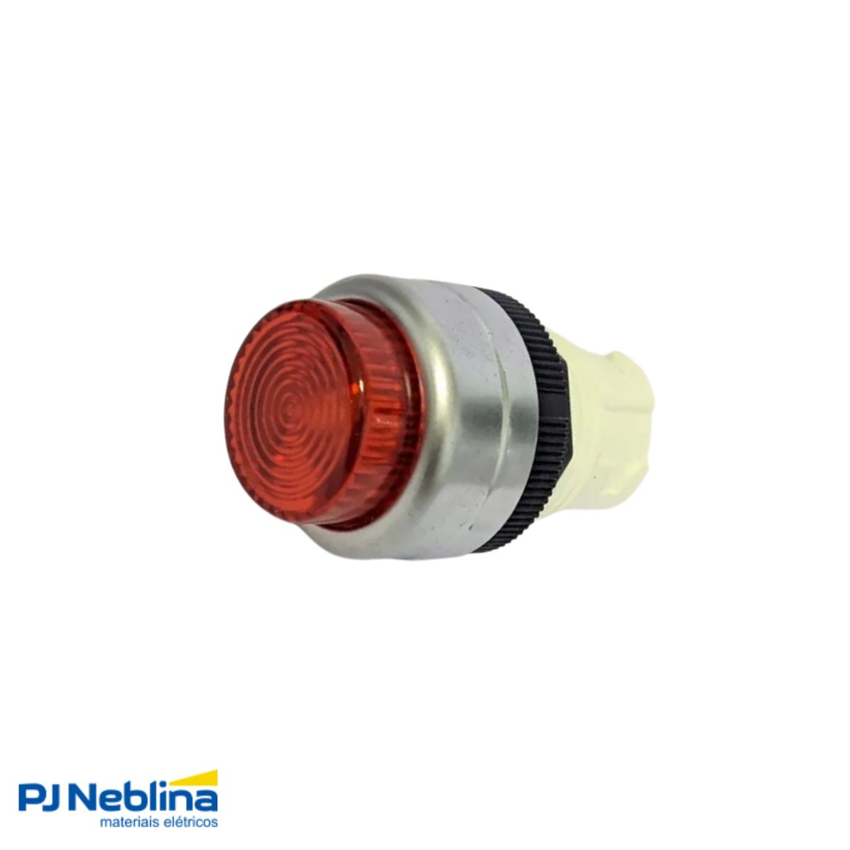 Botão Comando Pulsador Saliente Iluminado Redondo 22 mm Plástico Vermelho - Ace Schmersal