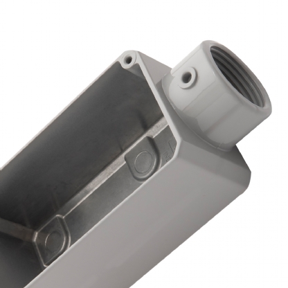 Condulete Alumínio Fixo Tipo E 1 Polegada Sem Rosca Sem Pintura Sem Tampa Sem Vedação - Daisa