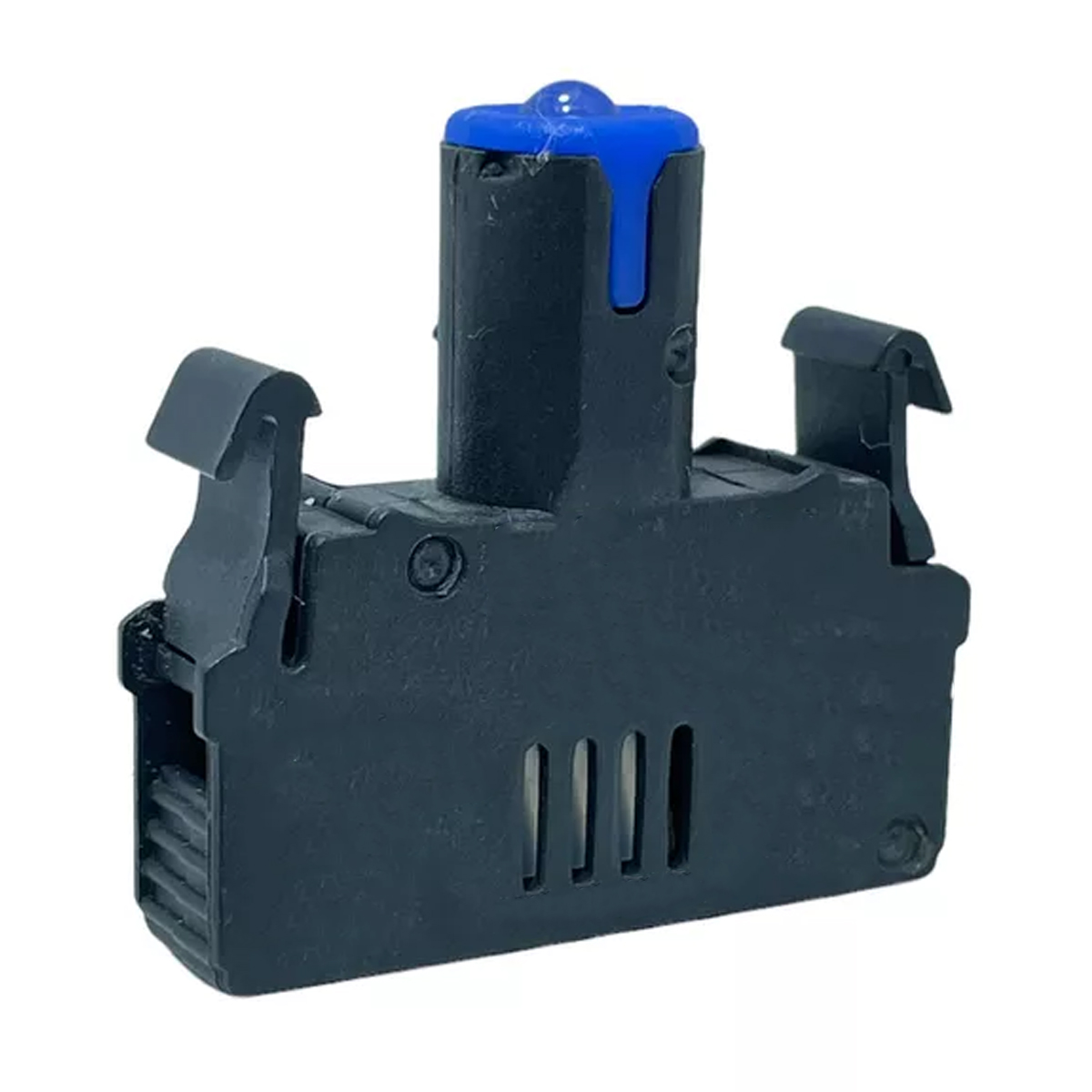 Bloco Contato Iluminado Led Para Botão/Sinaleiro 220-240V Azul Terminal Parafuso Weg