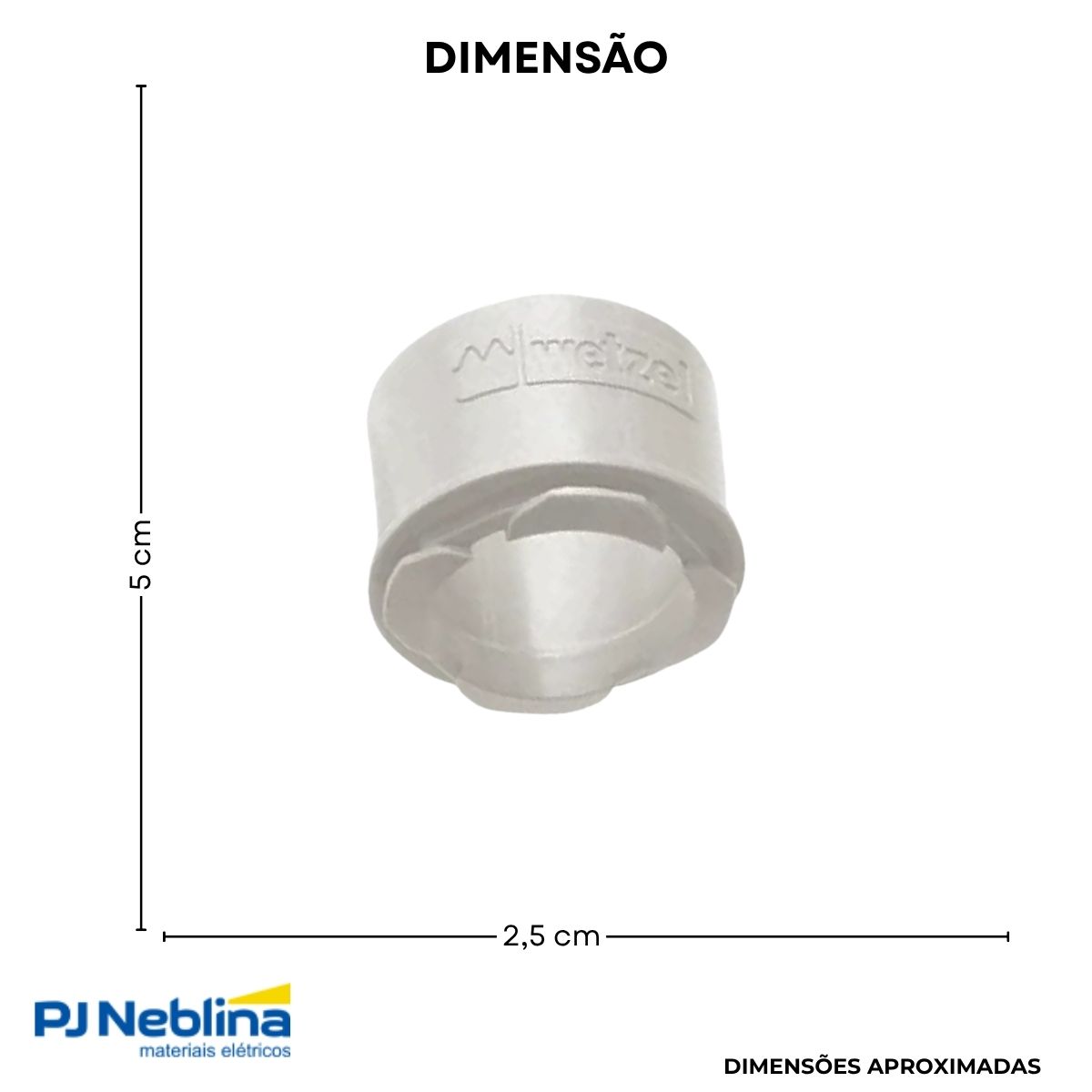 Conector Adaptador Múltiplo Pvc 1Pol S/Rosca Branco - Wetzel