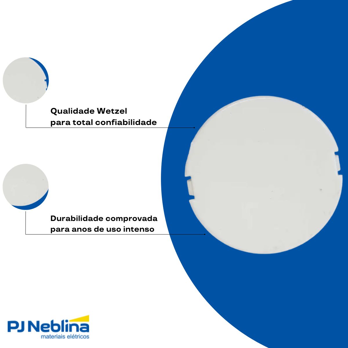 Tampão Pvc P/Poliwetzel 1Pol Branco - Wetzel