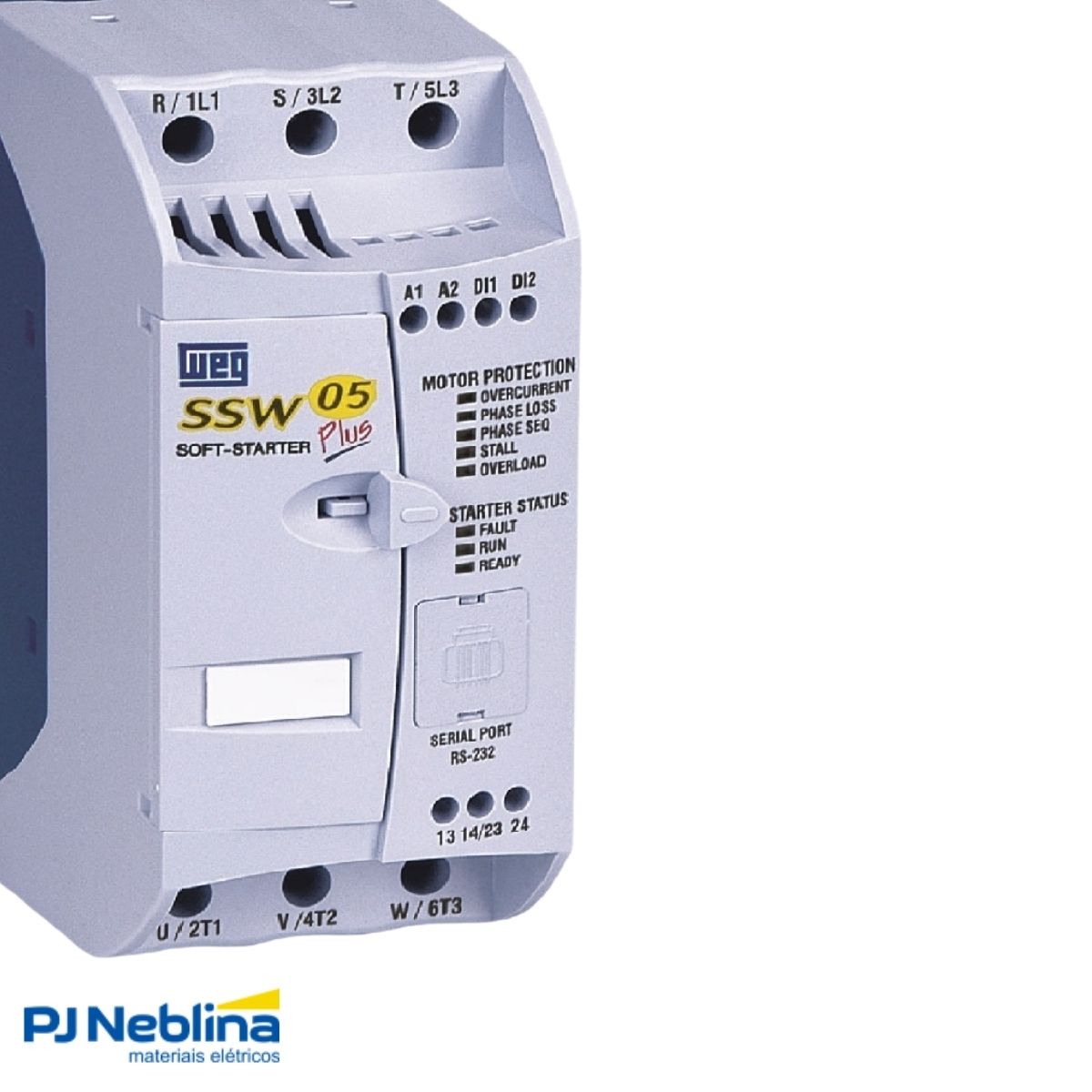 Chave Partida Softstarter Bifásico 3A 220-460V 1,1Kw Ip00 - Weg