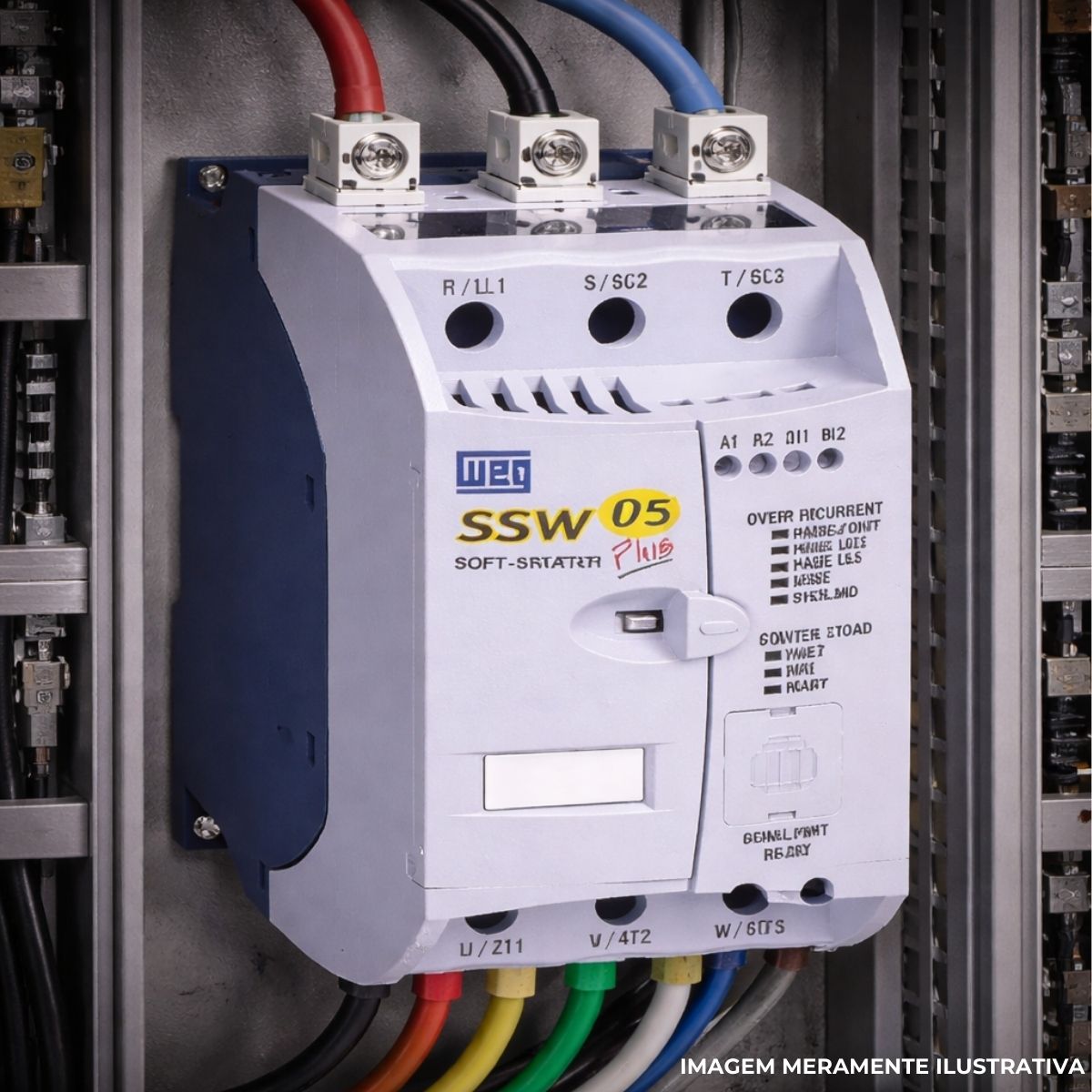 Chave Partida Softstarter Trifásico 30A 90-250V 15Kw Ip00 - Weg