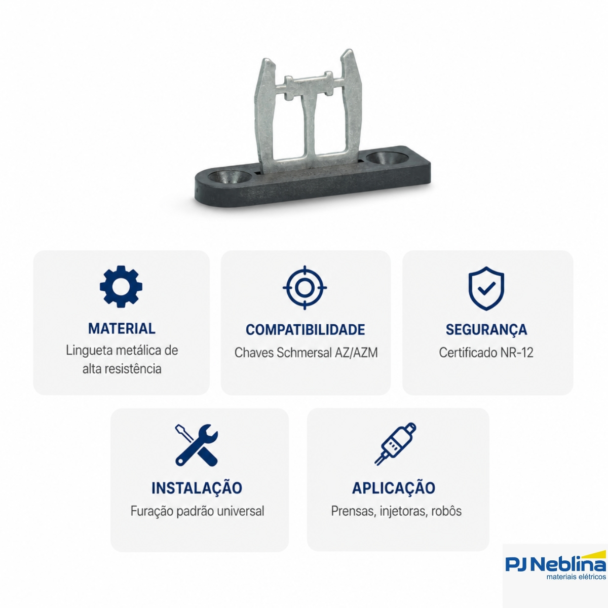 Atuador Chave Intertravamento Lingueta Metálico - Ace Schmersal
