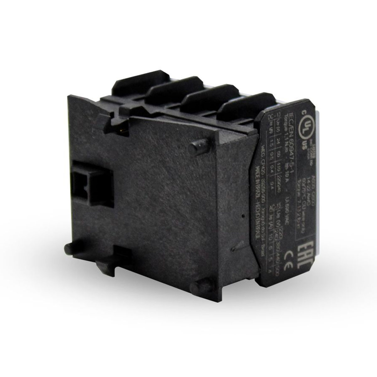 Bloco Contato Auxiliar Para Contator Frontal 1Na+1Nf Weg