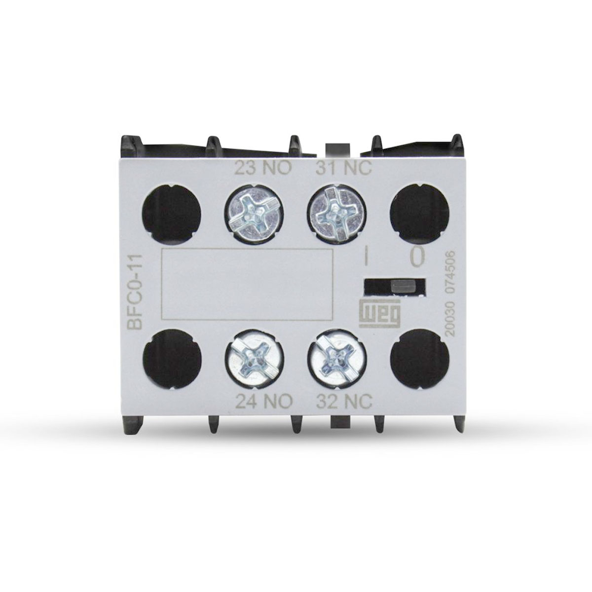 Bloco Contato Auxiliar Para Contator Frontal 1Na+1Nf Weg