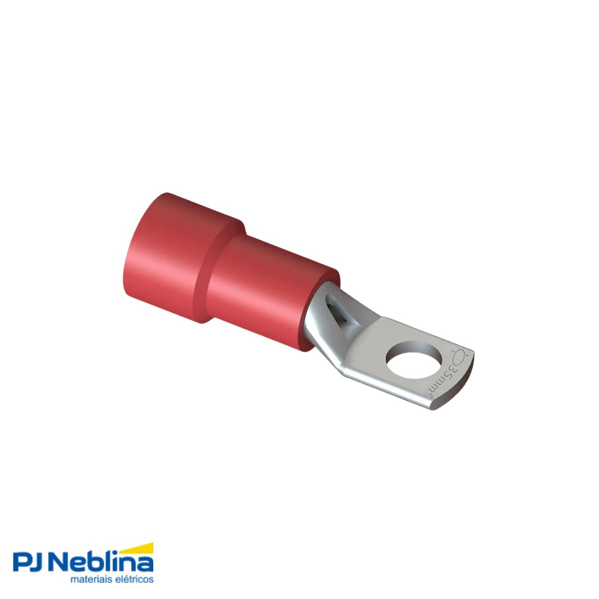 Terminal Olhal Tubular 35Mm Pré-Isolado Vm 1 Furo F=8,5Mm 5/16 (M8) - Magnet