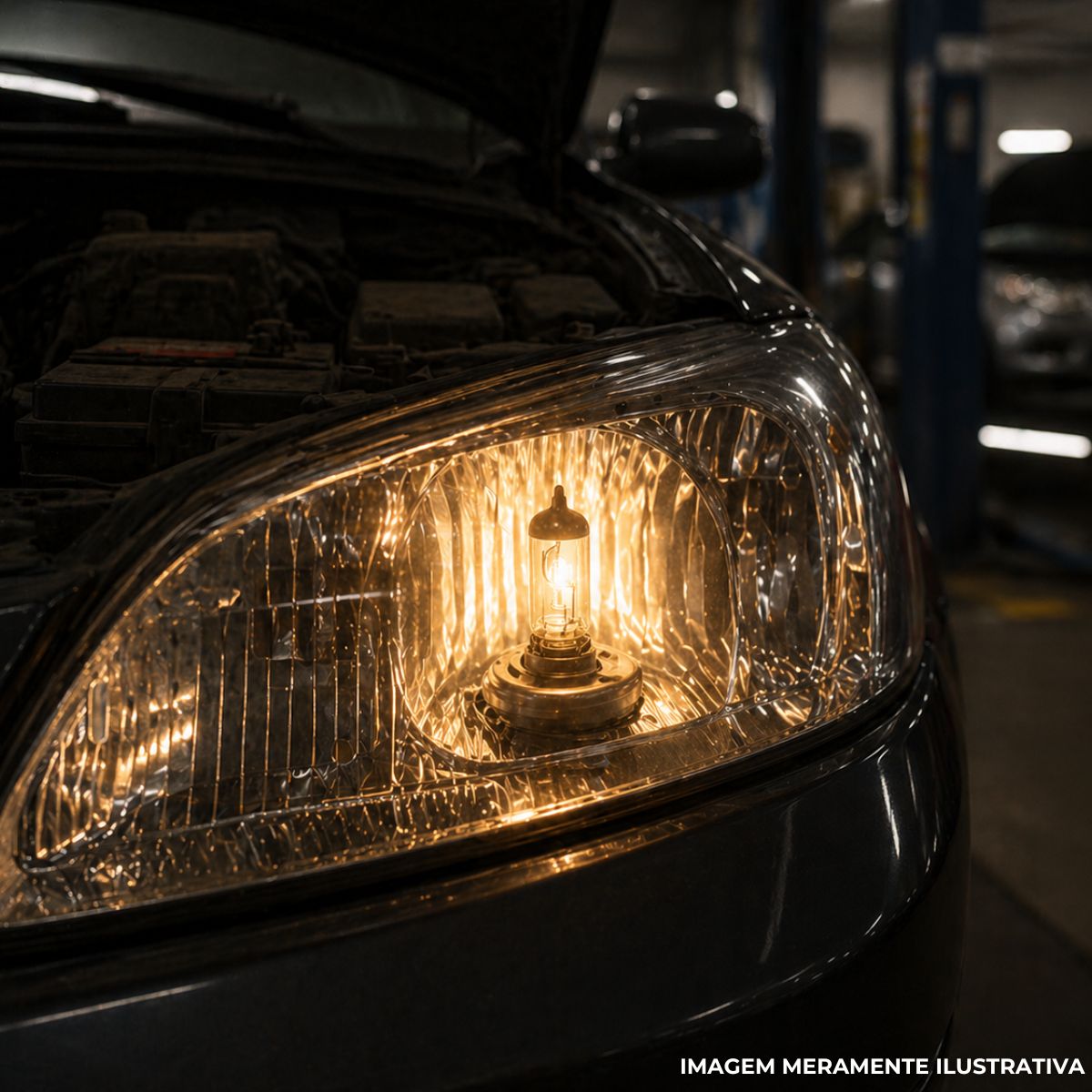 Lâmpada Halógena Automotiva H5 60/55W 12V P45T Luz Amarela - Osram