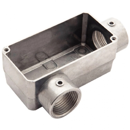 Condulete Alumínio Fixo Tipo Ll 3/4 Sem Rosca Sem Pintura Sem Tampa Sem Vedação - Daisa