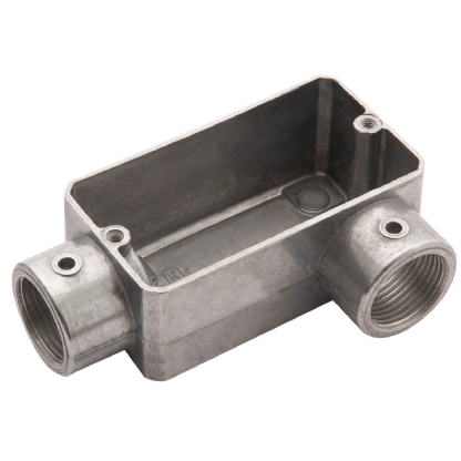 Condulete Alumínio Fixo Tipo Lr 3/4 Sem Rosca Sem Pintura Sem Tampa Sem Vedação - Daisa