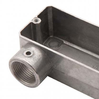 Condulete Alumínio Fixo Tipo Lr 3/4 Sem Rosca Sem Pintura Sem Tampa Sem Vedação - Daisa