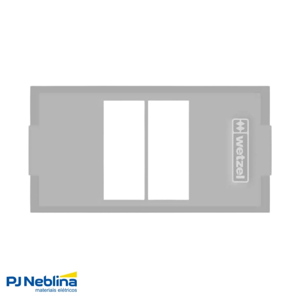 Tampa Condulete 2 Postos Juntos Pvc 1/2-3/4 Bc S/Vedação - Wetzel