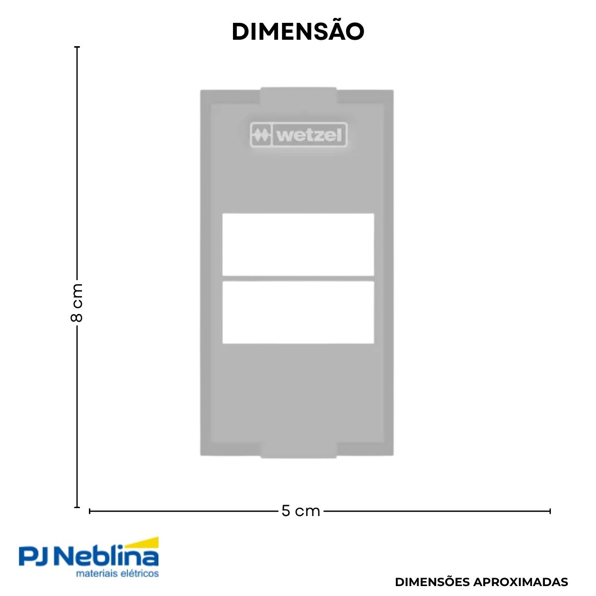 Tampa Condulete 2 Postos Juntos Pvc 1/2-3/4 Bc S/Vedação - Wetzel