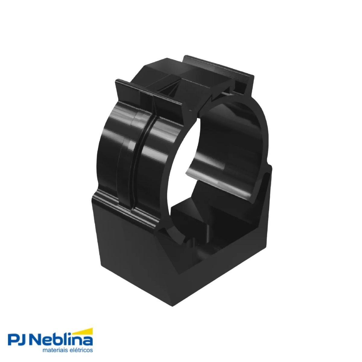 Braçadeira Pvc 1Pol Preto - Wetzel