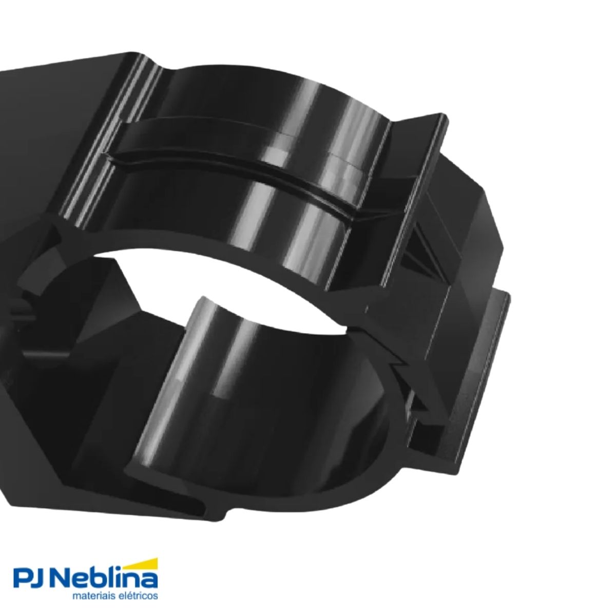 Braçadeira Pvc 1Pol Preto - Wetzel