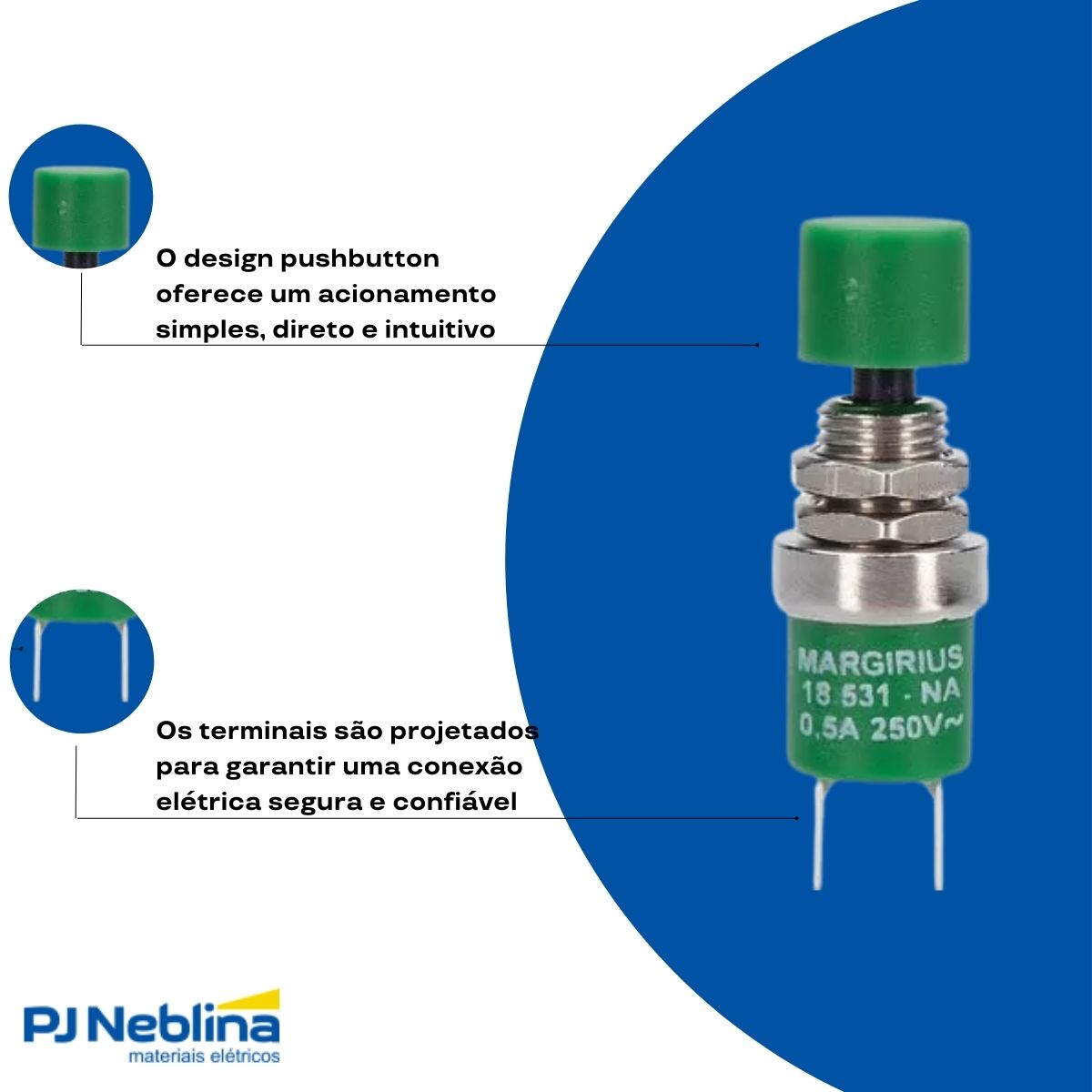 Micro Interruptor Pushbutton 18531 Cpd 1711 - Margirius
