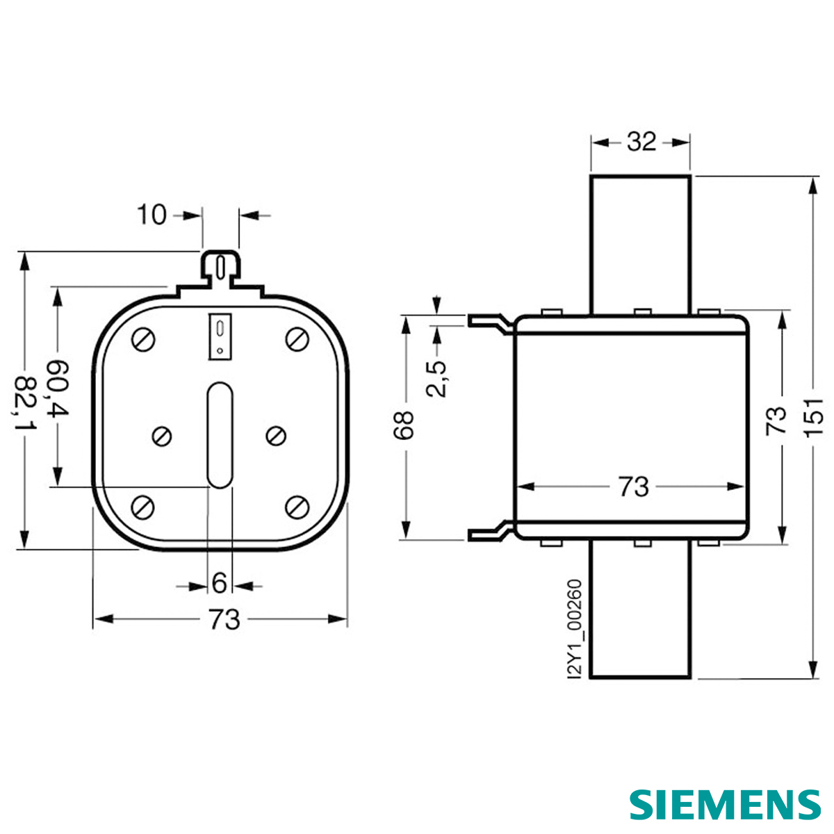 Fusível Nh Sitor Ultra Rápido Gr 670A 690V 100Ka T-3 Indicador Frontal 3NE14472 - Siemens
