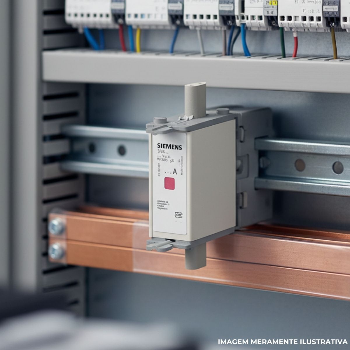 Fusível Nh Sitor Ultra Rápido Ar 900A 690V 100Ka T-2 Indicador Frontal - Siemens