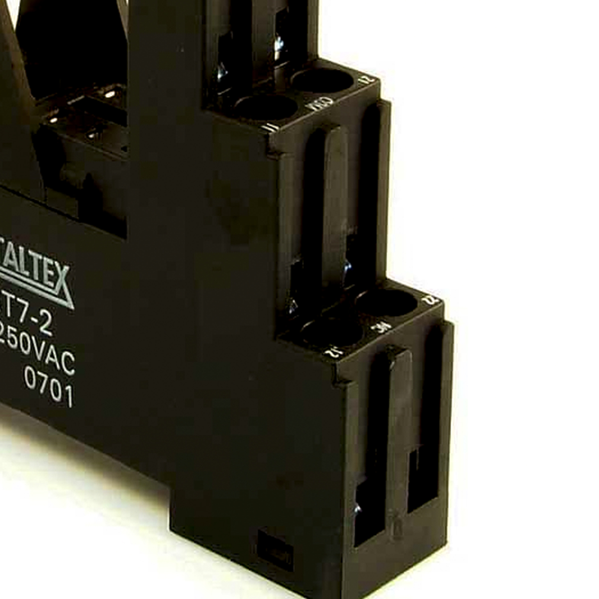 Soquete Para Relé 2 Reversíveis 15,7Mm 8 Pinos Preto - Metaltex